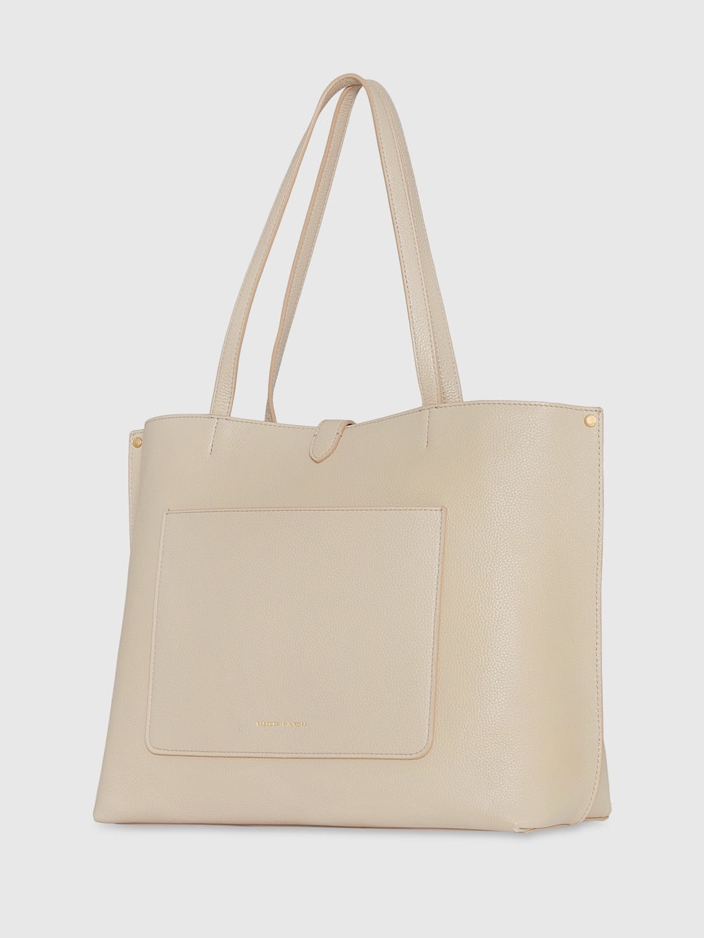 Rebecca Minkoff Megan Tote Bag Beige Pebbled Leather HS24TDXT44 - Picture 2 of 8